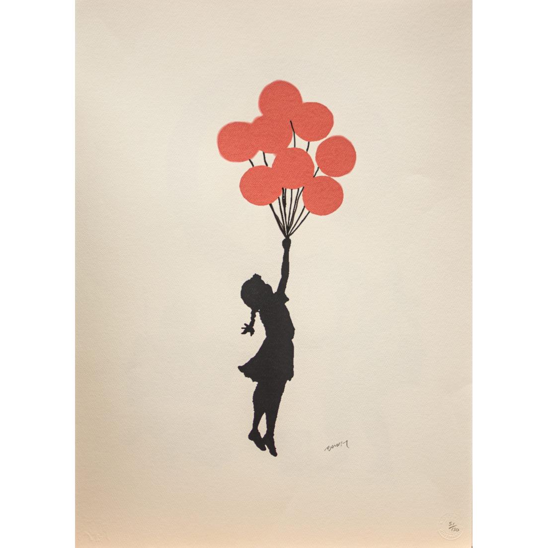 Flying Balloon Girl - Banksy