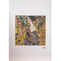 Lady with a Fan - Gustav Klimt