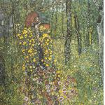 Farm Garden with Crucifix - Gustav Klimt
