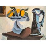 Natură statică cu fructieră și carafă - Pablo Picasso