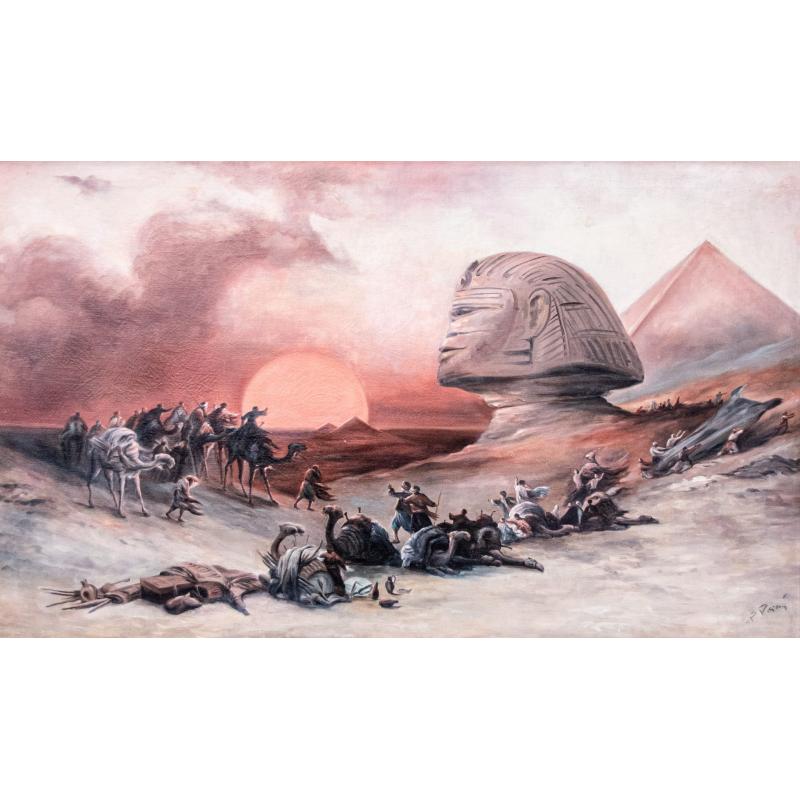 Approach of the simoom Desert of Gizeh