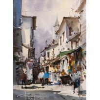 Stradă din bazar - Corneliu Drăgan Târgoviște