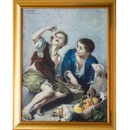 Copii mâncând plăcinte - Nicolae Furduescu