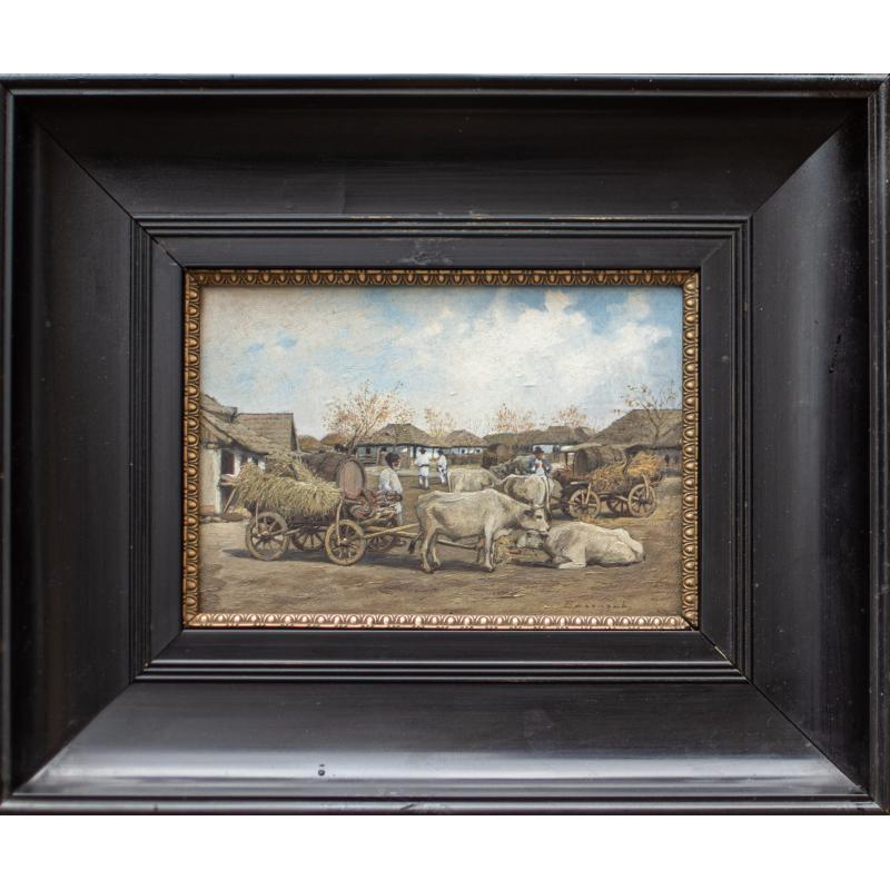 Care cu boi la târg - Ludovic Bassarab