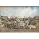 Care cu boi la târg - Ludovic Bassarab