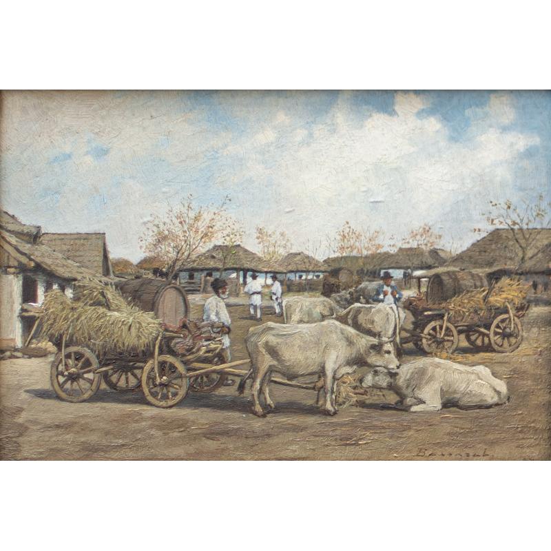 Care cu boi la târg - Ludovic Bassarab