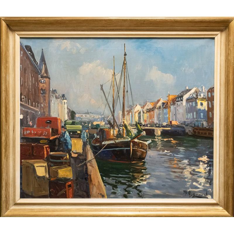 Canal în Copenhaga - Thorvald Nygaard Nyhav