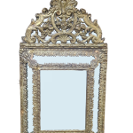 Oglindă din lemn și alamă secol XIX