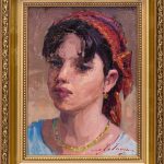 Tânără cu basma roșie - Tiberiu Chelaru