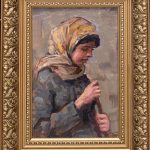 Tânără cu năframă - Tiberiu Chelaru