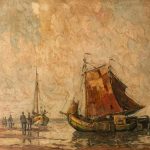 Bărci pe plajă - Rudolf Priebe