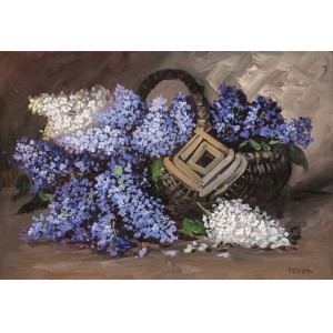 Coș cu liliac - Hope Dezideriu