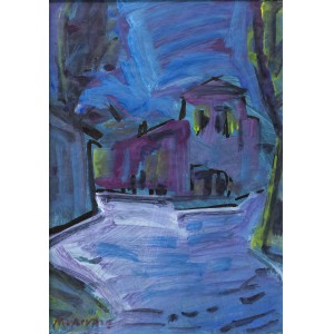 Peisaj cu casă - Vasile Mureșan Murivale