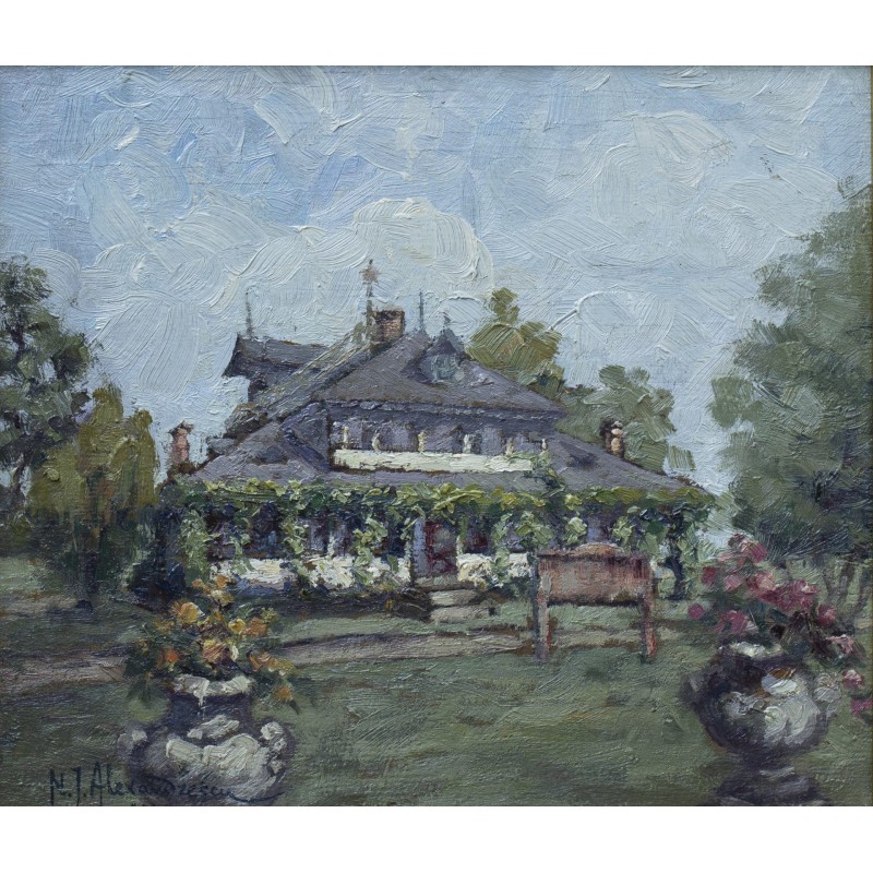 Peisaj cu casă - Nicolae Alexandrescu